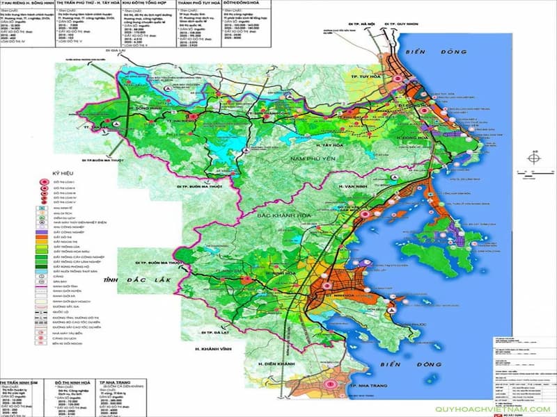 Bản đồ quy hoạch Phú Yên và ý nghĩa trong PTKT
